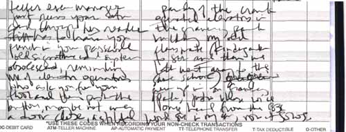 checkbook draft
